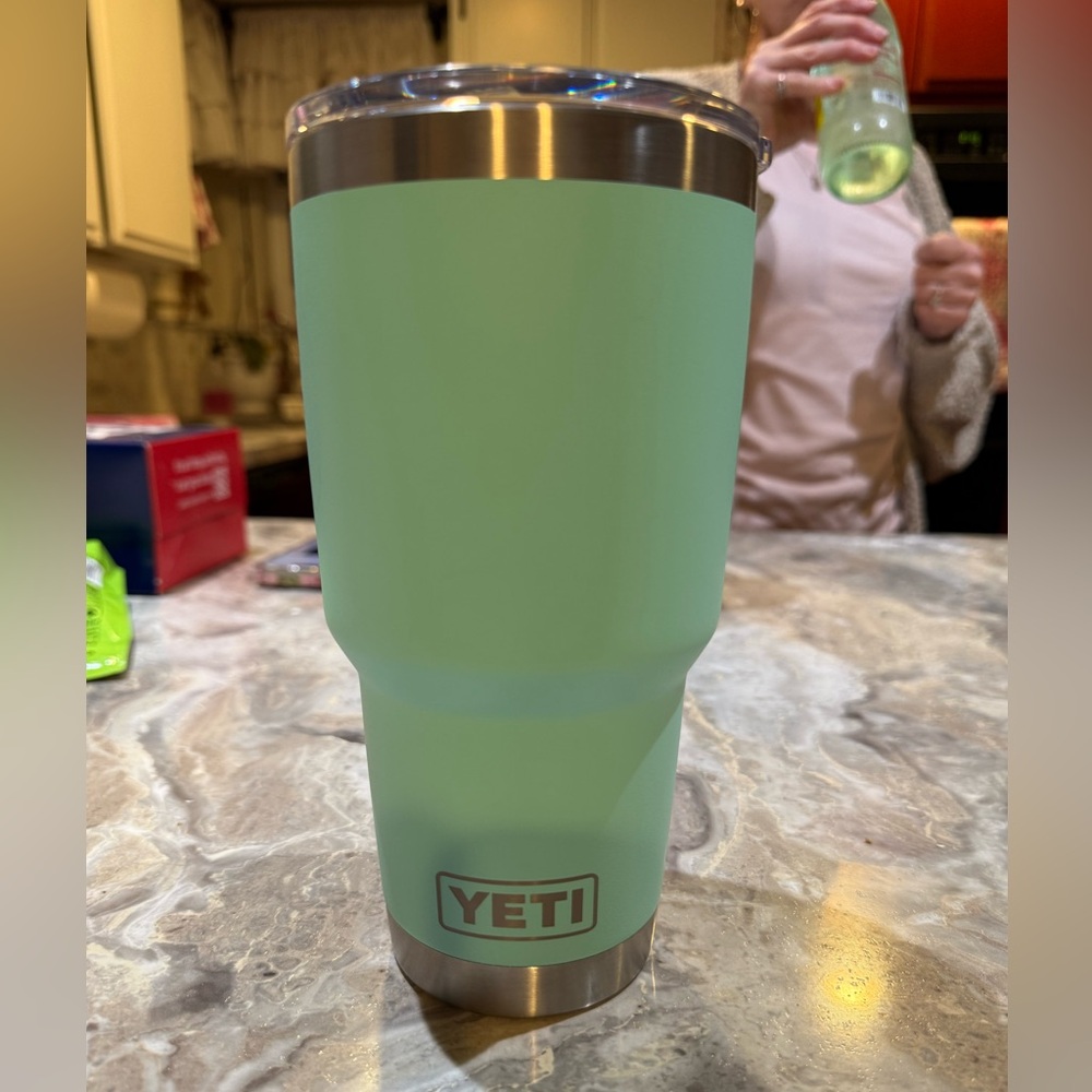 YETI Seafoam Green Tumbler - Picture 6 of 6